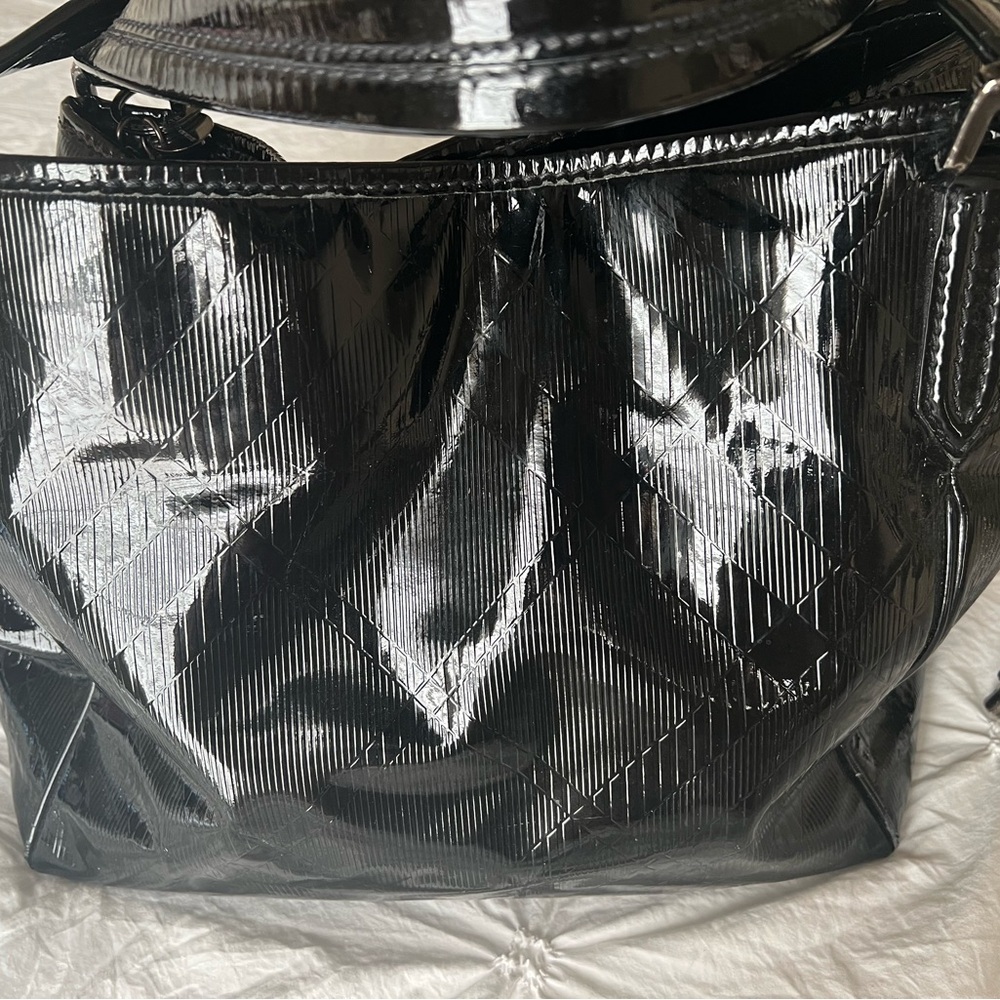 Burberry Black Patent Women's Tote - Picture 2 of 9